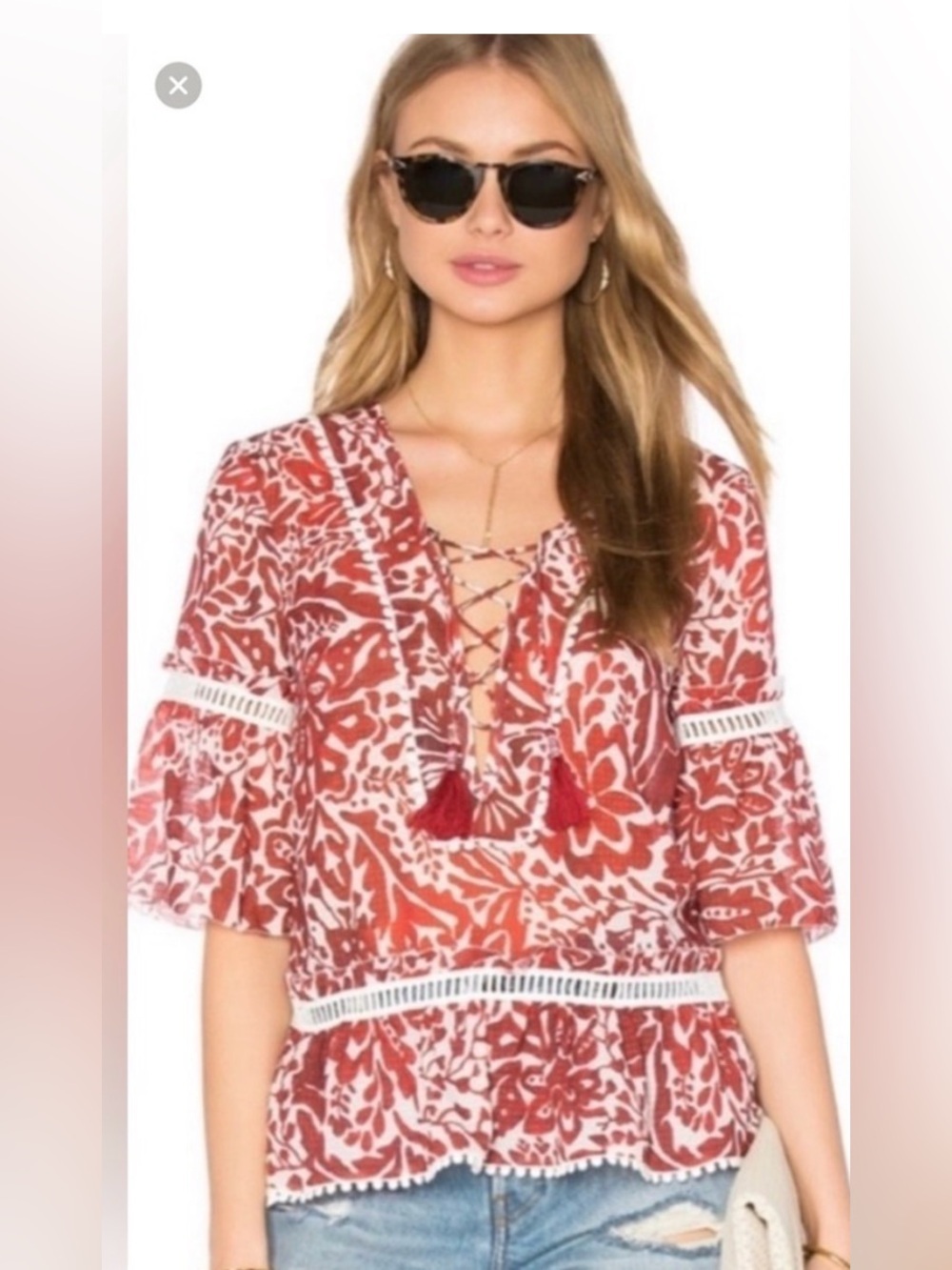 SAYLOR Alissa Amalfi floral blouse revolve S